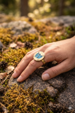 Handcrafted Riveting Patina Elephant Ring - Image 2