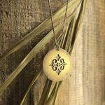 Riveted Floral Pendant Necklace
