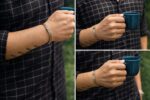 Handcrafted Brass Wired Kada - Striped Pattern - Image 3