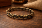 Handcrafted Brass Wired Kada - Celtic Weave