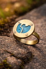 Handcrafted Riveting Patina Elephant Ring