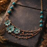 Handcrafted Copper Brass Necklace Set - Mrugashri