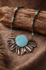 Handcrafted Copper Necklace Set  (वनमाला)