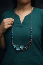 Handcrafted Copper Brass Necklace Set - Mrugashri - Image 5