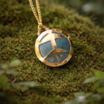 Zodiac Sign Pendant with Patina