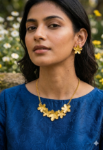 Handcrafted Brass Necklace Set - Image 2