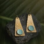 Handcrafted Copper Patina Earrings