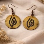 Handcrafted Copper Brass Riveting Earring