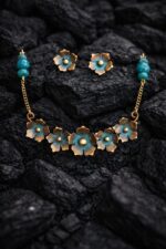 Handcrafted Copper Necklace Set (PUSHPIKA)