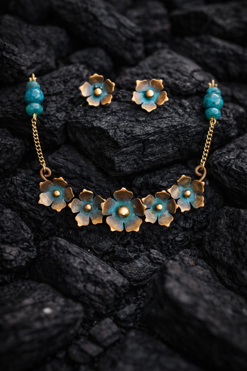 WhatsApp Image 2026-05-13 at 11.12.43 PM Handcrafted Copper Necklace Set (PUSHPIKA) - Image 1