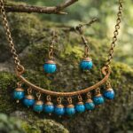 Handcrafted Copper Wire Wrap Necklace Set