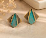 Handcrafted Copper Patina Earrings