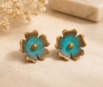 Handcrafted Copper Patina Earrings