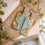 Handcrafted Copper Patina Earrings