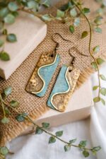 Handcrafted Copper Patina Earrings