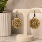 Handcrafted Copper Brass Riveting Earring