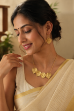 Handcrafted Brass Necklace Set - Image 2