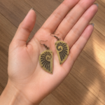 Handcrafted Copper Brass Riveting Earring
