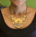 Handcrafted copper brass riveting necklace set (MAYUKH) - Image 2